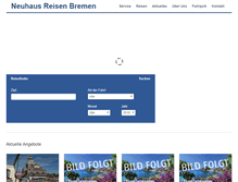 Tablet Screenshot of neuhaus-reisen-bremen.de